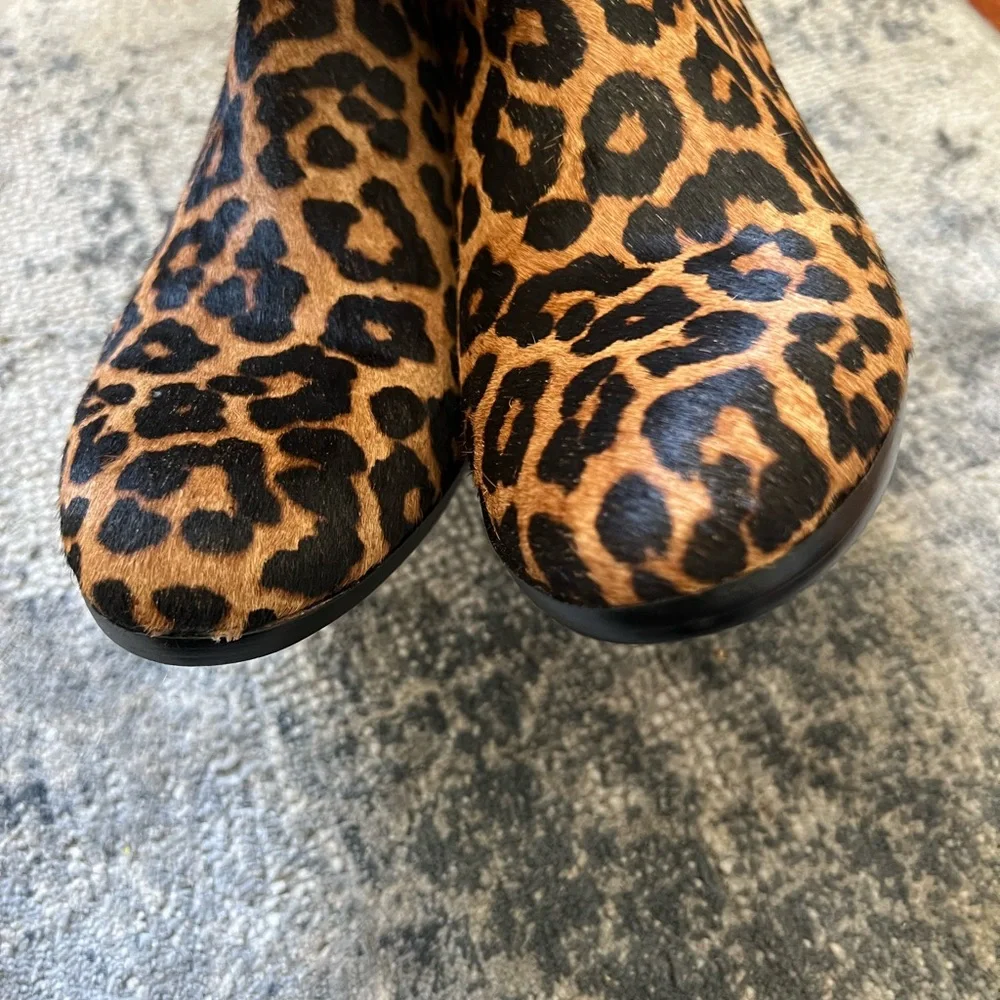 Sam Edelman Petty Leopard Brahma Ankle boots 8.5